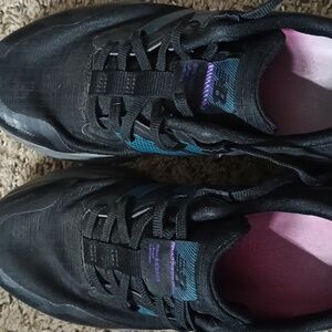 New Balance Black and Teal Athletic Shoes